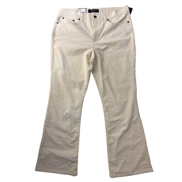 Lauren Jeans Co Ralph Lauren women Pants White FivePocket Classic Denim  12p 29 - Picture 7 of 11